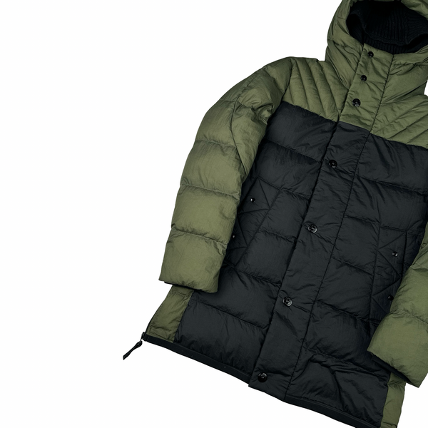 Stone Island 2011 Two Tone Opaque Nylon Tela Down Puffer Jacket - Small