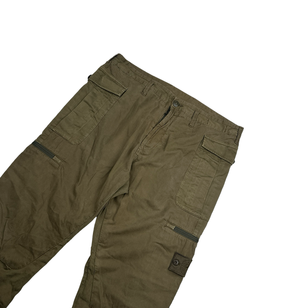 Stone Island 2017 RE T Khaki Ghost Cargo Trousers - 34"