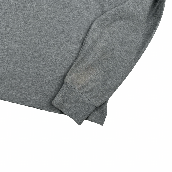 Stone Island 2021 Grey Longsleeve Polo Shirt - Large
