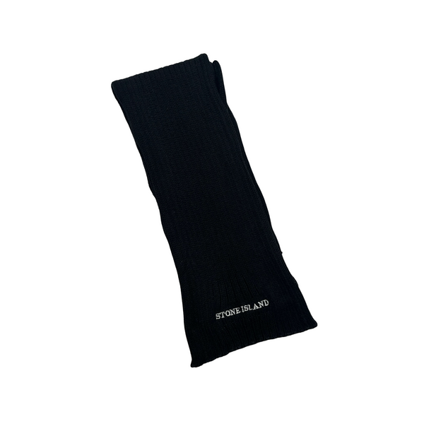 Stone Island Ribbed Spellout Scarf