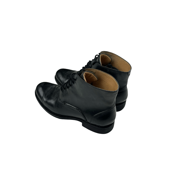 CP Company Black Smart Laced Leather Shoes - UK 7