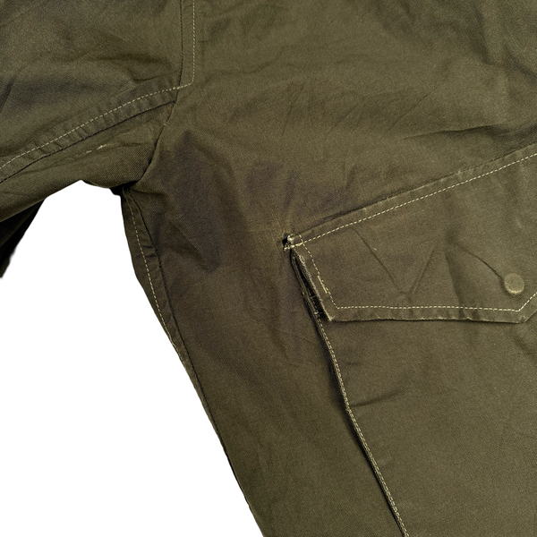 Stone Island Vintage 1996 Khaki Nylon Hood Multi Pocket Jacket - Large