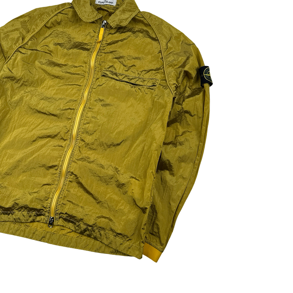 Stone Island 2022 Yellow Nylon Metal Overshirt - Small