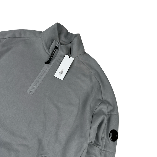 CP Company Grey Quarter Zip Lens Viewer Pullover - 3XL