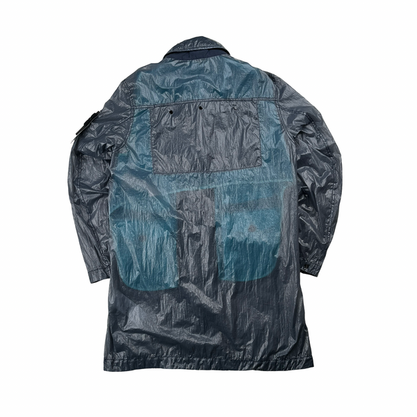 Stone Island Grey Lucid TC Vest Trench Coat - Medium