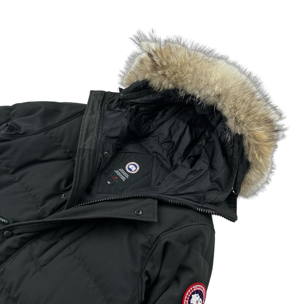 Canada Goose Black Premium Down Carson Coyote Fur Parka Jacket - Medium