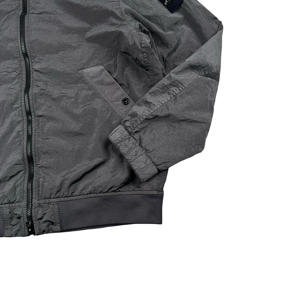 Stone Island 2026 Grey Nylon Metal Zipped Jacket - Large
