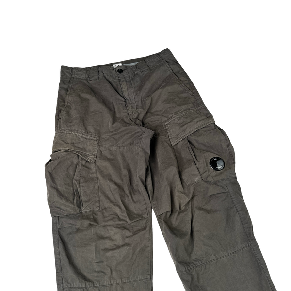 CP Company Charcoal Loose Fit Cargo Trousers - Small