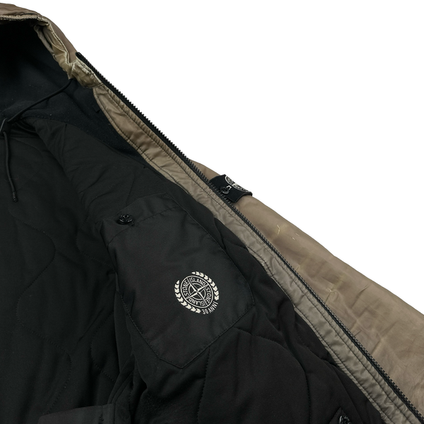 Stone Island 2012 Brown Thermo Reflective Padded Jacket - Large