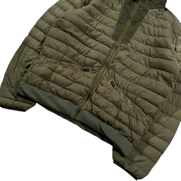 Stone Island 2019 Green Down Filled Loom Woven Puffer Jacket - XXL