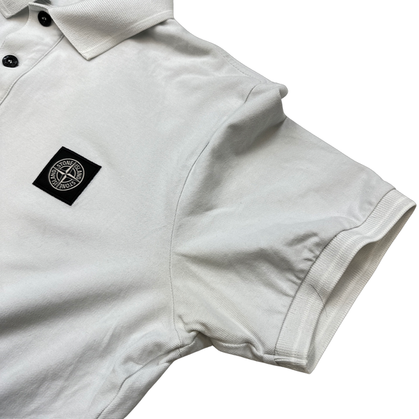 Stone Island 2018 White Polo Top - Large