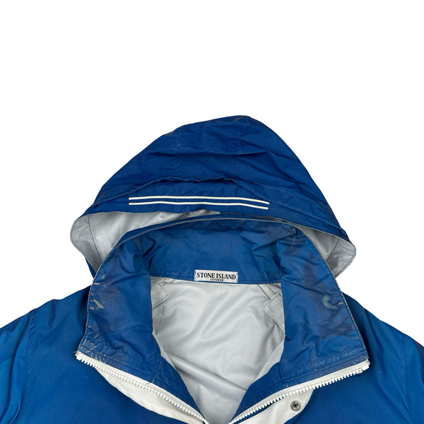 Stone Island 2011 Rare Archive Blue Reflective Jacket - XL
