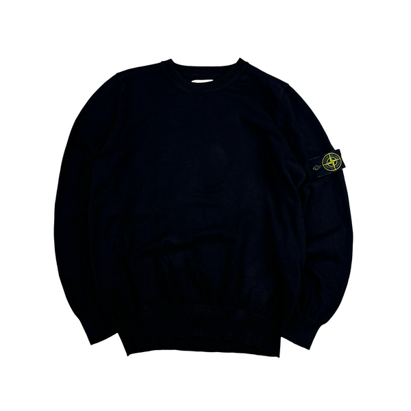 Stone Island 2022 Black Soft Knit Jumper - Large