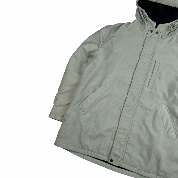 CP Company 1995 Thick Nylon Formula Steel Vintage Fleece Lined Hooded Jacket - XL