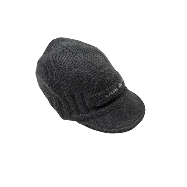 Stone Island 2010 Wool Blend Spellout Capped Beanie