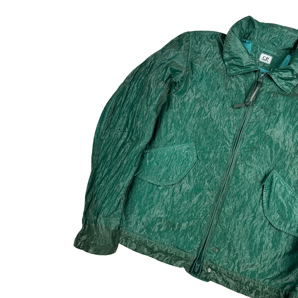 CP Company Turquoise Garment Dyed Nylon Kan D Shell Jacket - Small