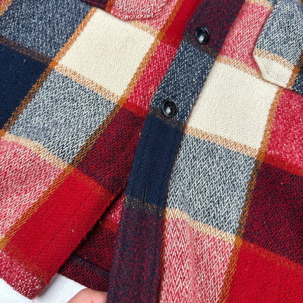 Woolrich Alaskan Heavyweight Checked Button Up Overshirt - Large
