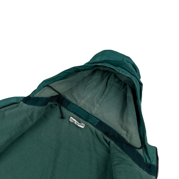 Stone Island 2011 Sea Green 2011 Resin Coated Nylon Jacket - Large