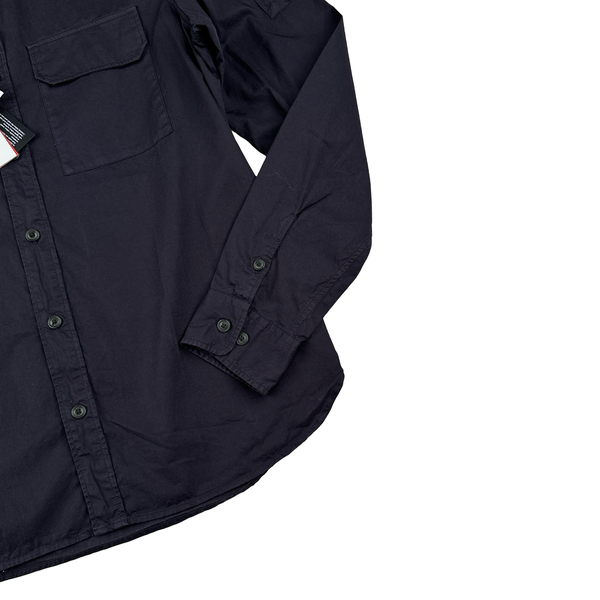 CP Company Navy Lens View Button Up Overshirt - Medium