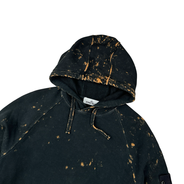Stone Island 2022 Camo OVD Black Pullover Hoodie - Medium