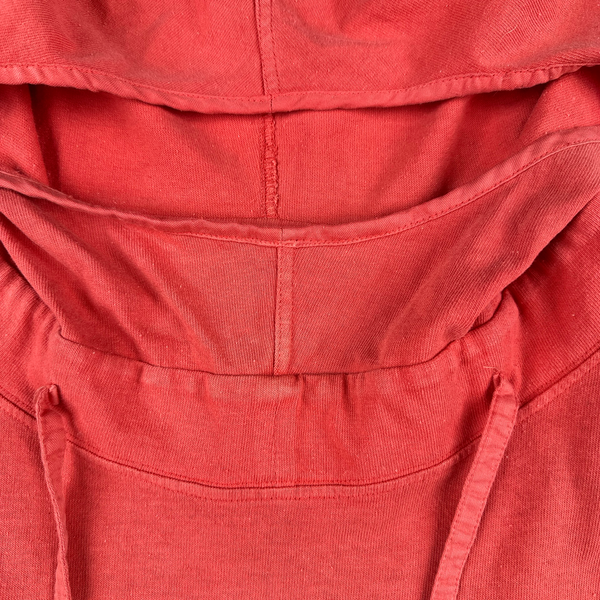 Stone Island Marina Vintage 80's Cotton Pink Spellout Pullover Hoodie - Medium