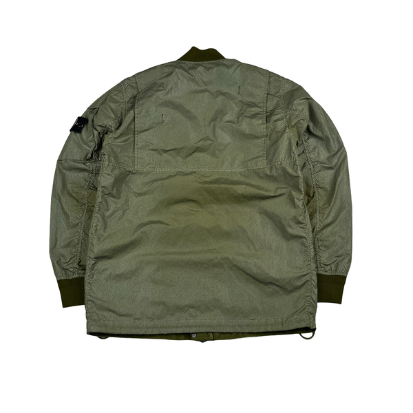 Stone Island 2016 Green Pixel Reflective Bomber Jacket - Medium
