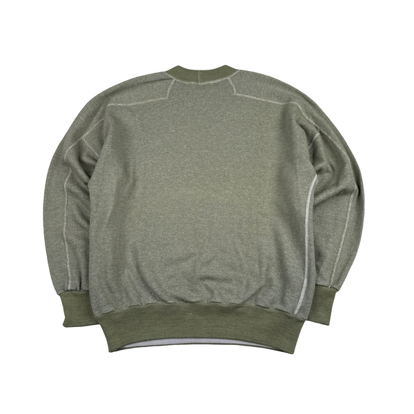 Stone Island 1990s Vintage Light Green Spellout Pullover - XL