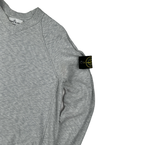 Stone Island 2019 Grey Lightweight Cotton Knit Crewneck- Medium