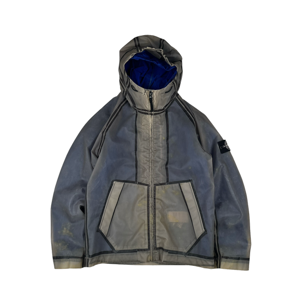 Stone Island 2015 Royal Blue Poly Cover Jacket - Medium