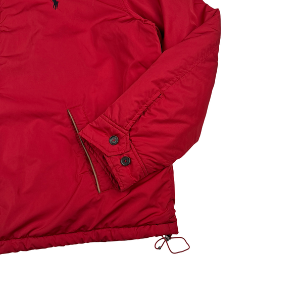 Ralph Lauren Red Harrington Quilted Bomber Jacket - XXL