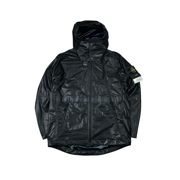 Stone Island 2024 Metallic Run Proof Nylon Mesh Hooded Jacket - Small