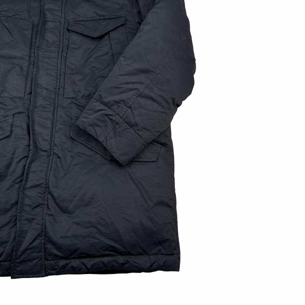 Stone Island 2022 Black Opaque Nylon Twill Down TC Puffer - Large