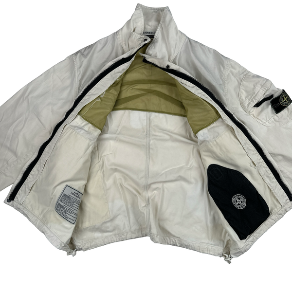 Stone Island 1998 Vintage Cotton Multi Pocket Green Edge Jacket - XL