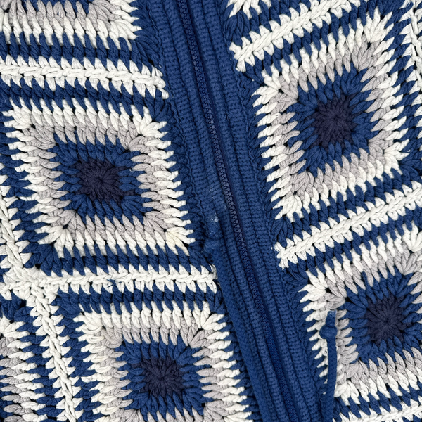 Supreme Thick Hand Woven Crochet Knit Knitted Jumper - Large