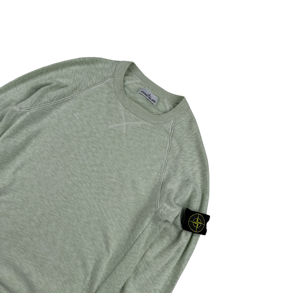 Stone Island 2018 Mint Marl Crewneck Sweatshirt - Medium