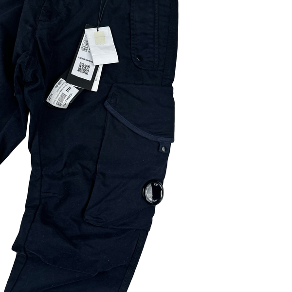 CP Company Navy Ergonomic Fit Cargo Trousers - Medium