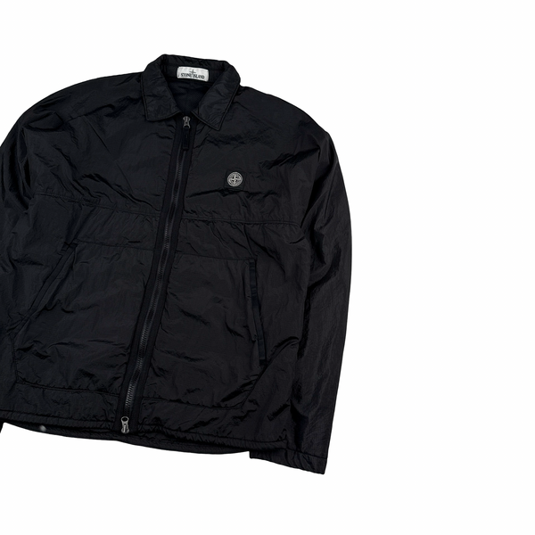 Stone Island Black Padded Nylon Metal Jacket - Small