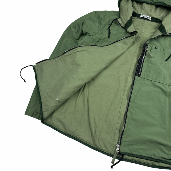 Stone Island 2010 Green Garment Dyed Multi Pocket Jacket - XL