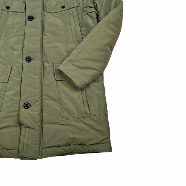 Stone Island Green 2019 Micro Reps Primaloft Parka Jacket - Medium