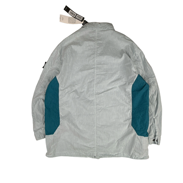 Stone Island Shadow Project 2020 Blue Colour Block Cotton Pocket Zipped Jacket - XL