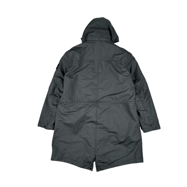 Stone Island 2013 Grey David TC Thick Lined Fishtail Duffle Jacket - XXL