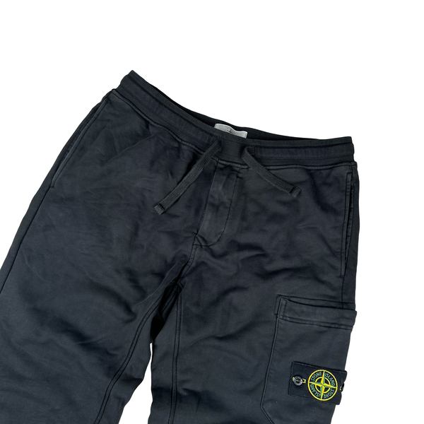 Stone Island 2022 Black Tracksuit Bottoms - Large