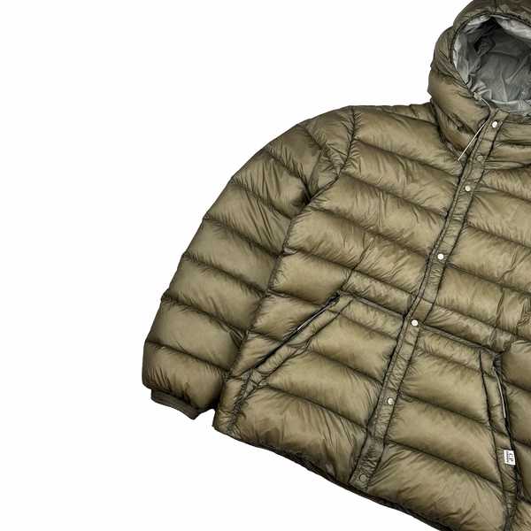 CP Company Umber Down Filled DD Shell Liner Puffer Jacket - Large