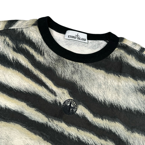 Stone Island 2018 White Tiger Camo T Shirt - XL