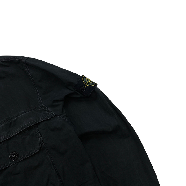 Stone Island 2020 Black Zipped Overshirt - Large