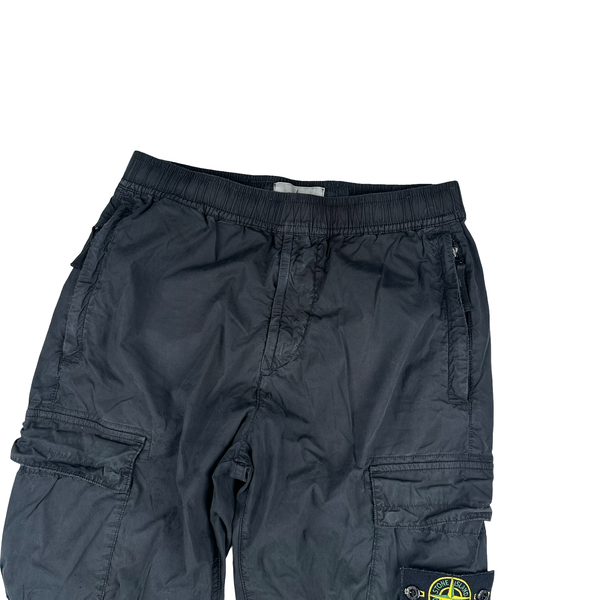 Stone Island 2022 Black Parachute Cargo Trousers - 30"