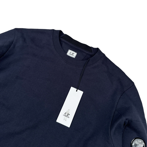 CP Company Navy Cotton Lens Viewer Crewneck - Medium
