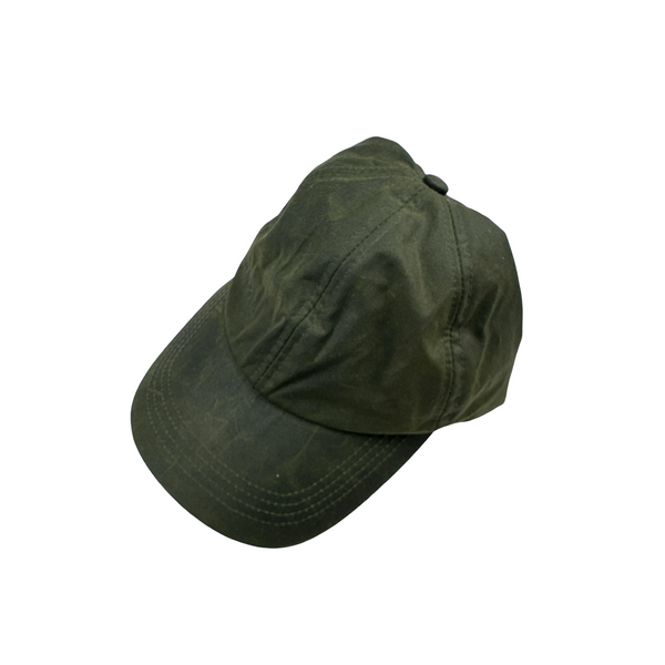 Barbour Waxed Khaki Spellout Cap