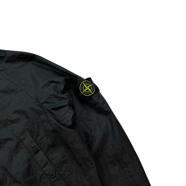 Stone Island 2011 Black Nylon Membrana Hooded Parka Jacket - Medium
