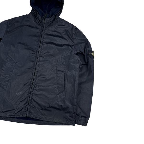 Stone Island 2008 Shimmer Velour Lined Nylon Jacket - XXL
